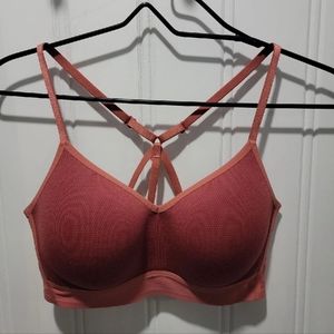 Nike dri fit rose gold strappy racerback sports Bra medium